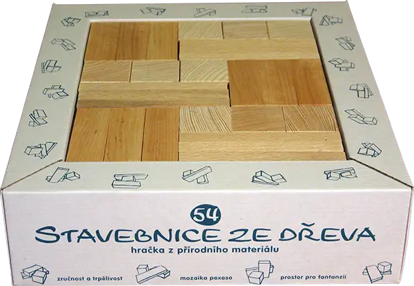 Stavebnice ze dřeva – prodejní balení